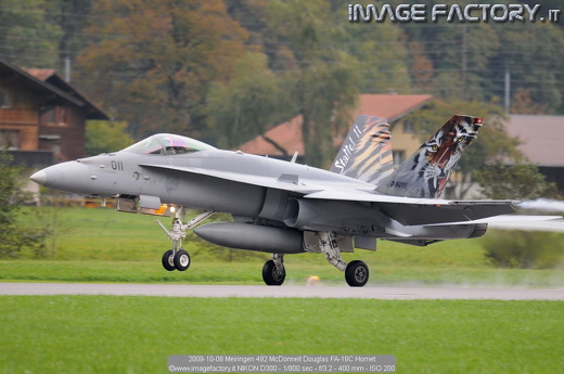 2009-10-08 Meiringen 492 McDonnell Douglas FA-18C Hornet